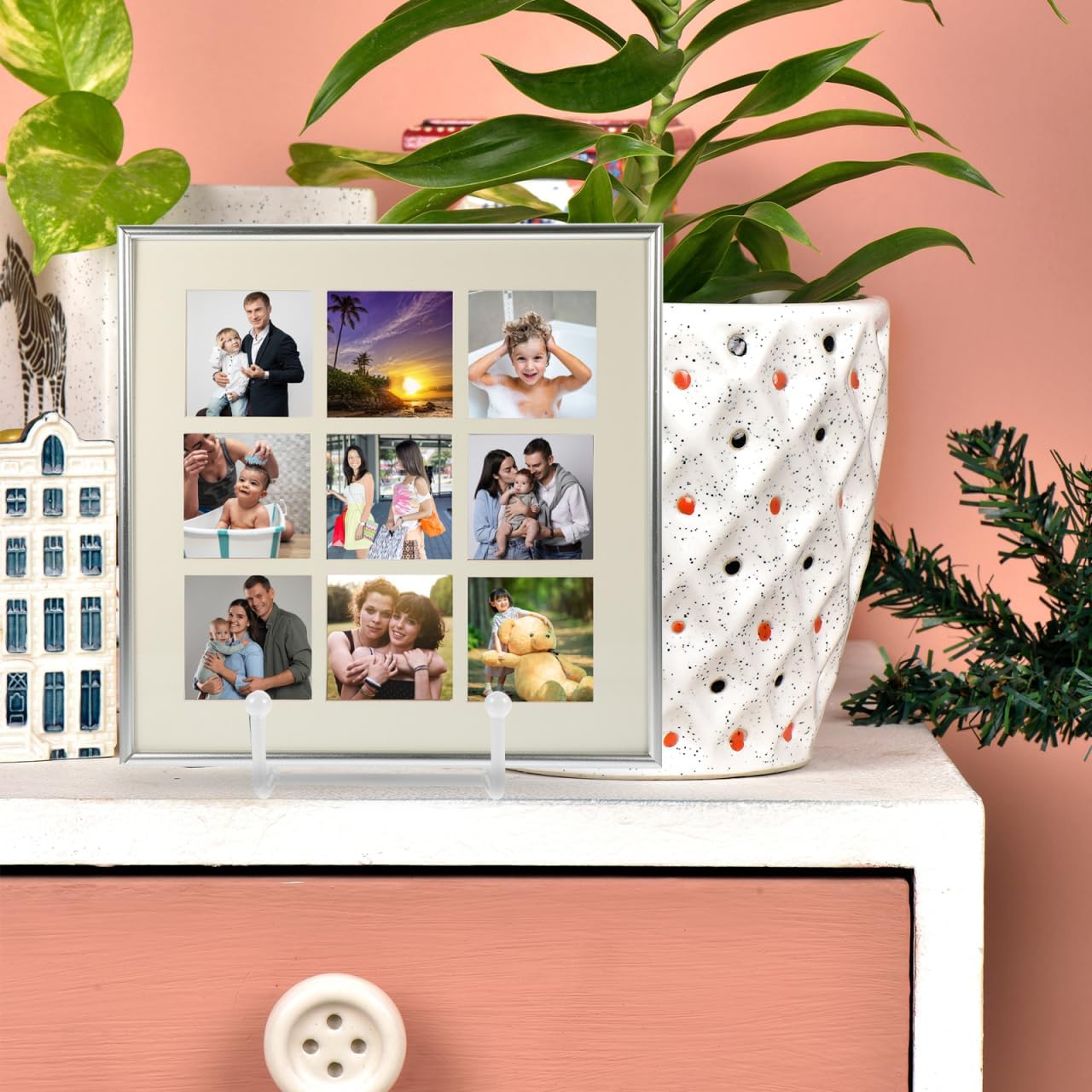 4'' Small Easels Stand Tabletop Display Holder for Collectible Plates / White