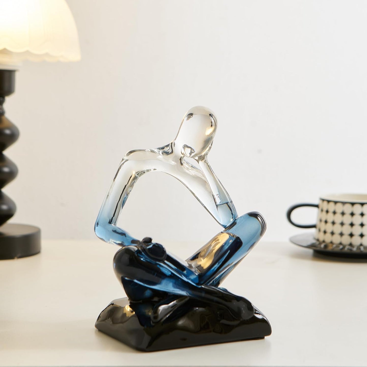 Art Statue / Desk/Shelf Modern Home Decor Decoration / Thinking - Blue Gradient