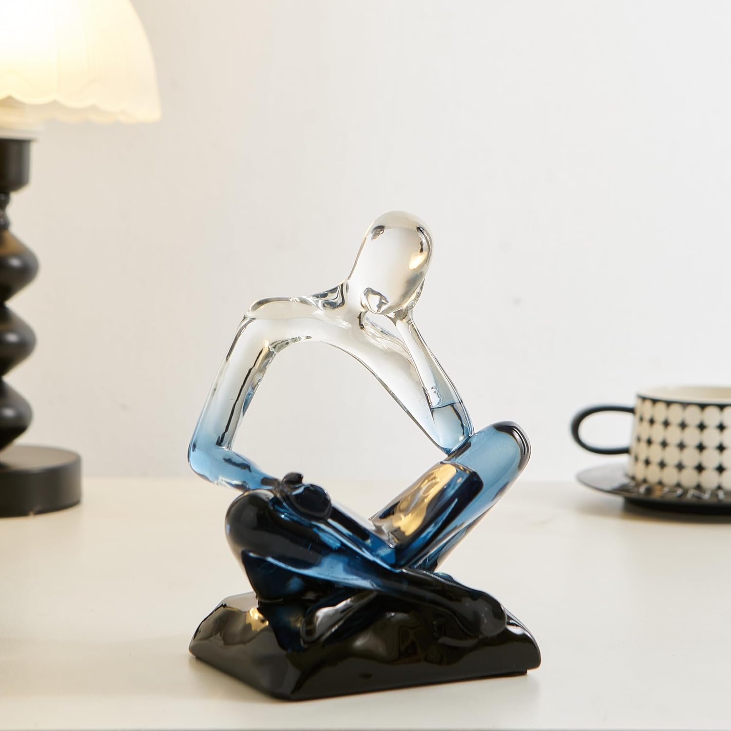 Art Statue / Desk/Shelf Modern Home Decor Decoration / Thinking - Blue Gradient