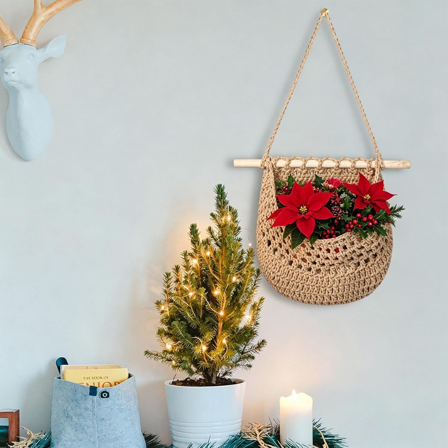 Hanging Fruit Basket / Jute