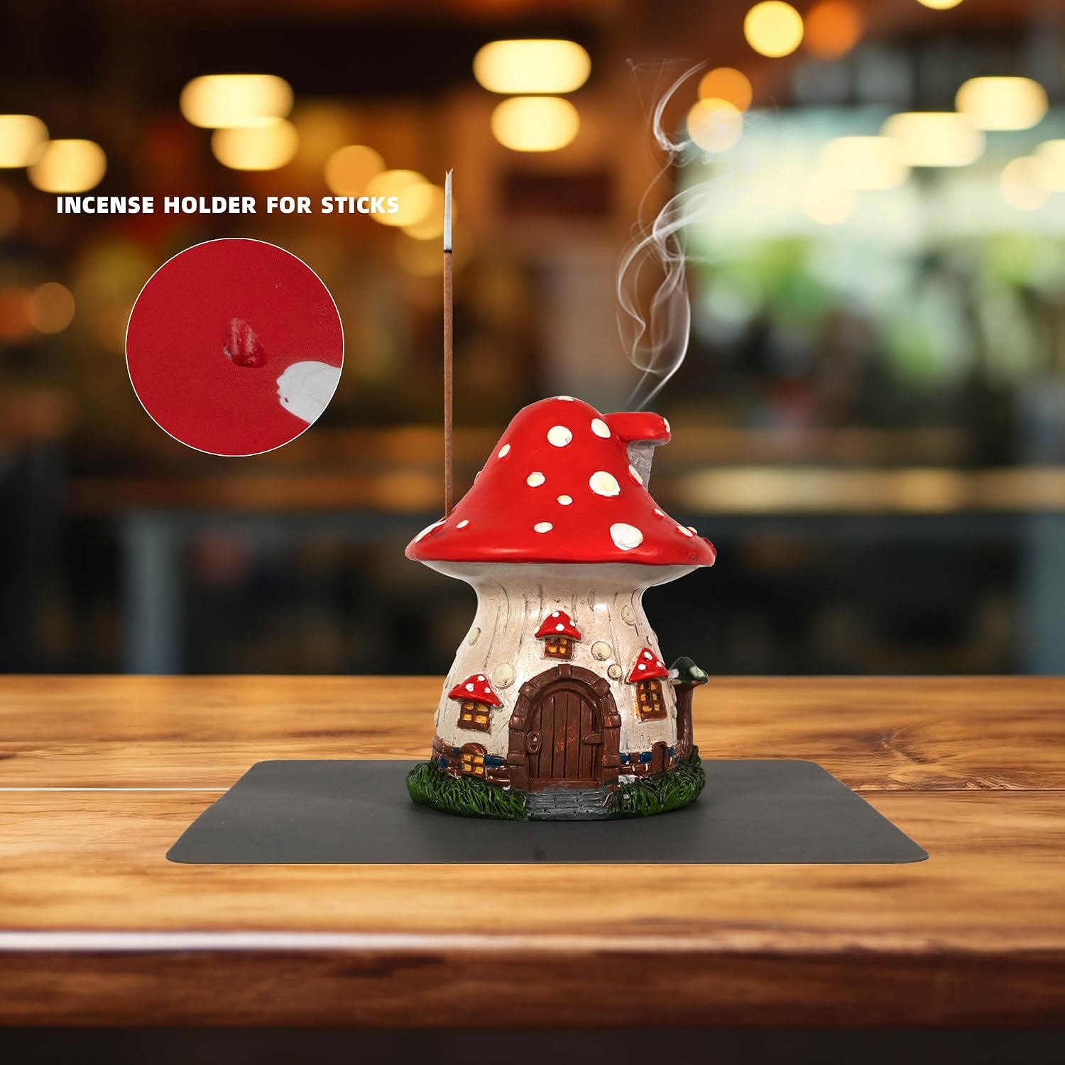 Glow in The Dark Mushroom Incense Holder / Mushroom House