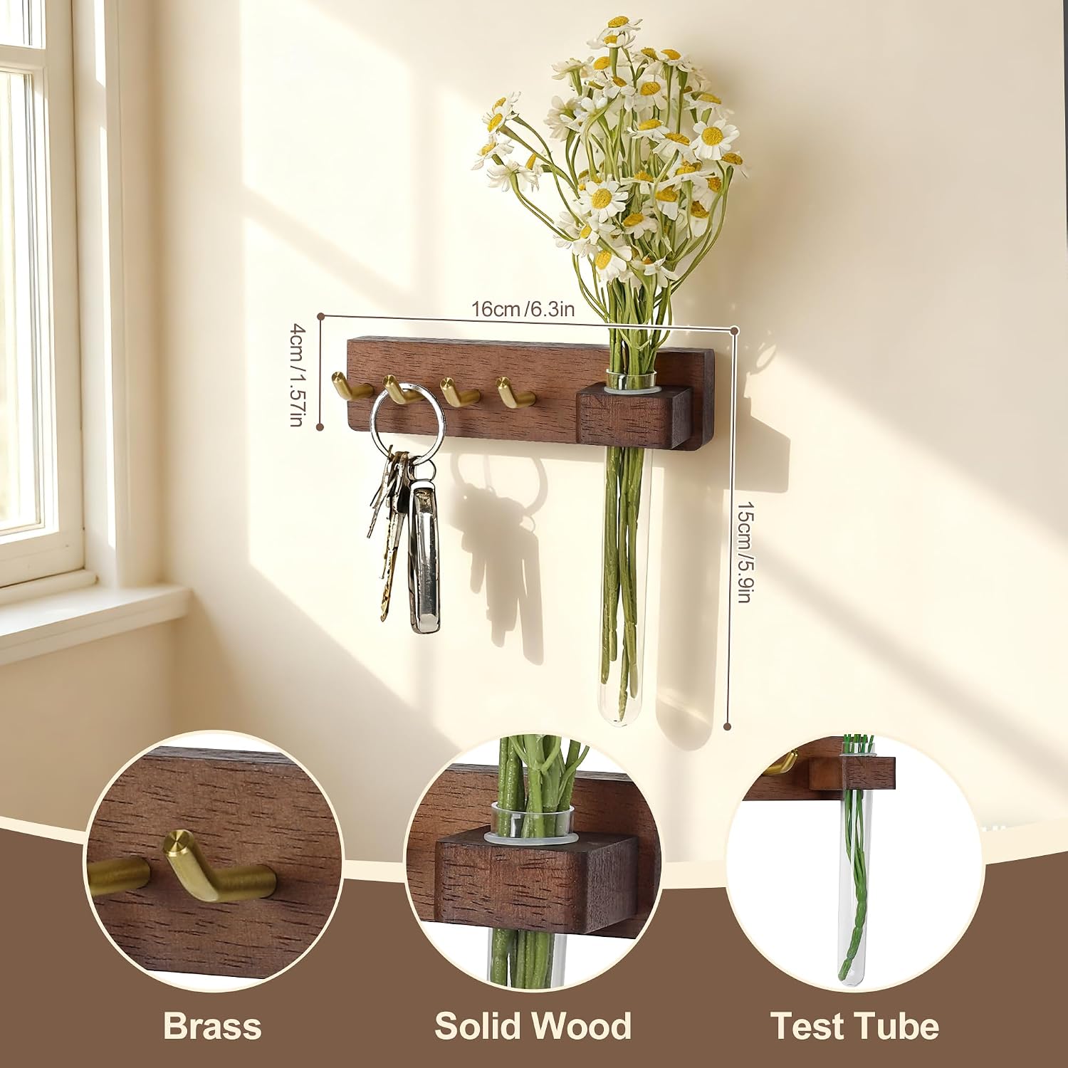 Solid Wood Key Holder