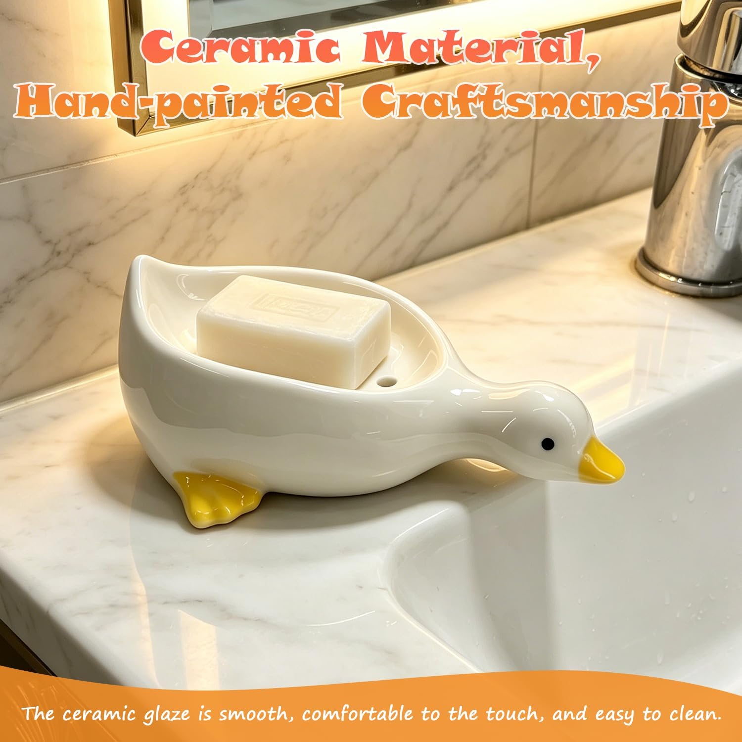 Duck Ceramic Soap Holder