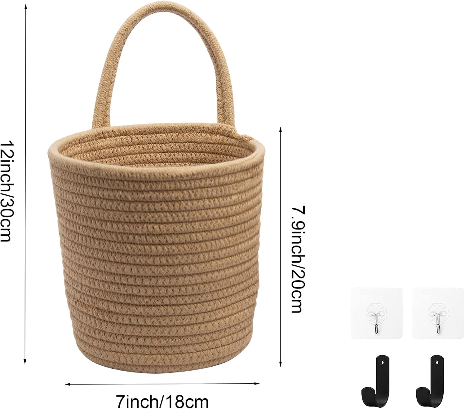 Flower Plants Wall Basket Decor Set / Set of 2