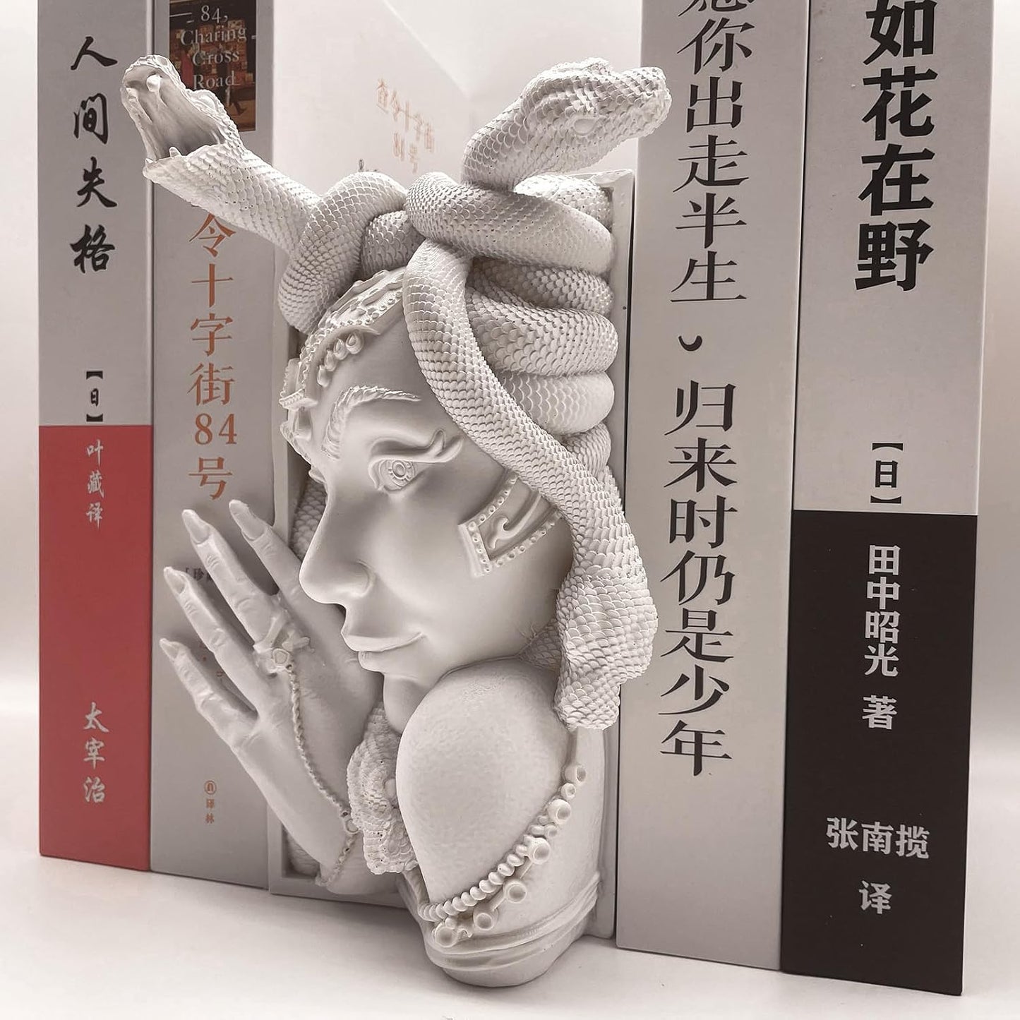 Medusa Head Book Nook / White