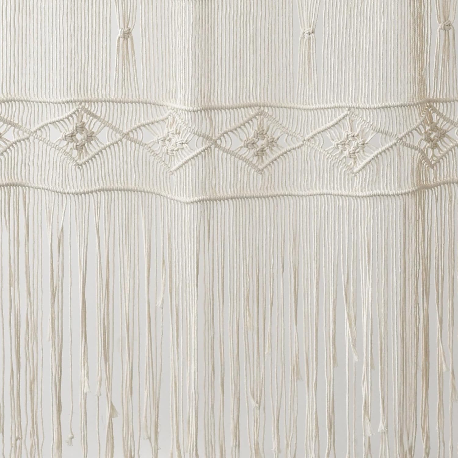 Macrame Curtain Handmade Woven Curtains / Ivory3 / Natural