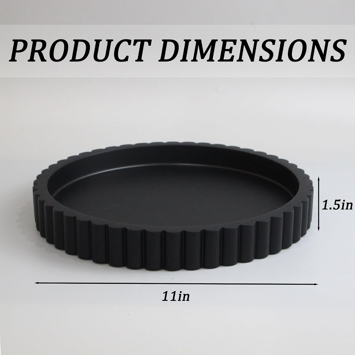 Modern Organizer / Decorative Coffee Table Tray / Black