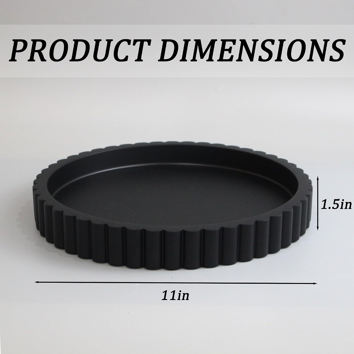 Modern Organizer / Decorative Coffee Table Tray / Black