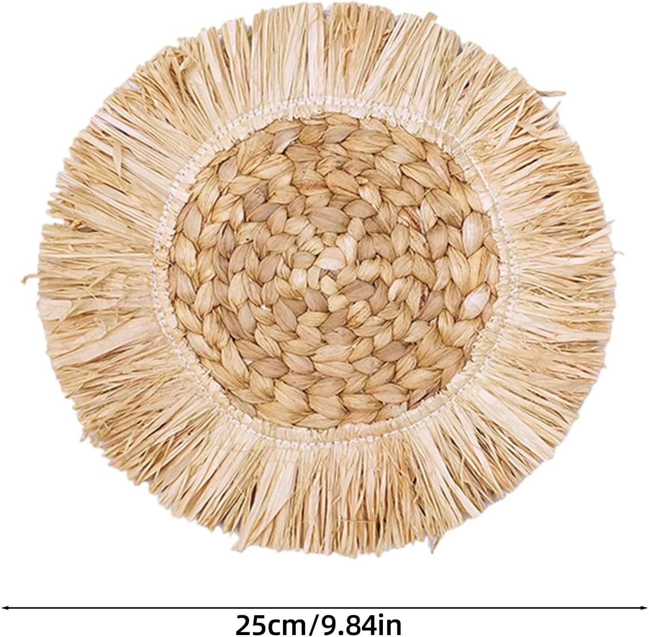 Grass Weave Wall Decorations Rattan Wall Decorations Handmade Round Grass Weaving Hangings Ornament