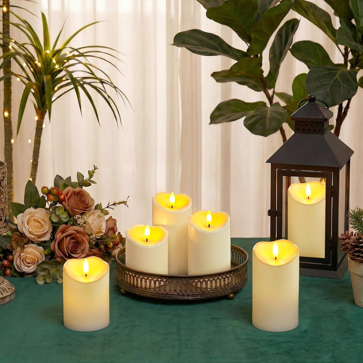 Homemory 9Pack Outdoor Waterproof Flameless Candles, LED Candles, Battery Operated Candles with Remote and Timers