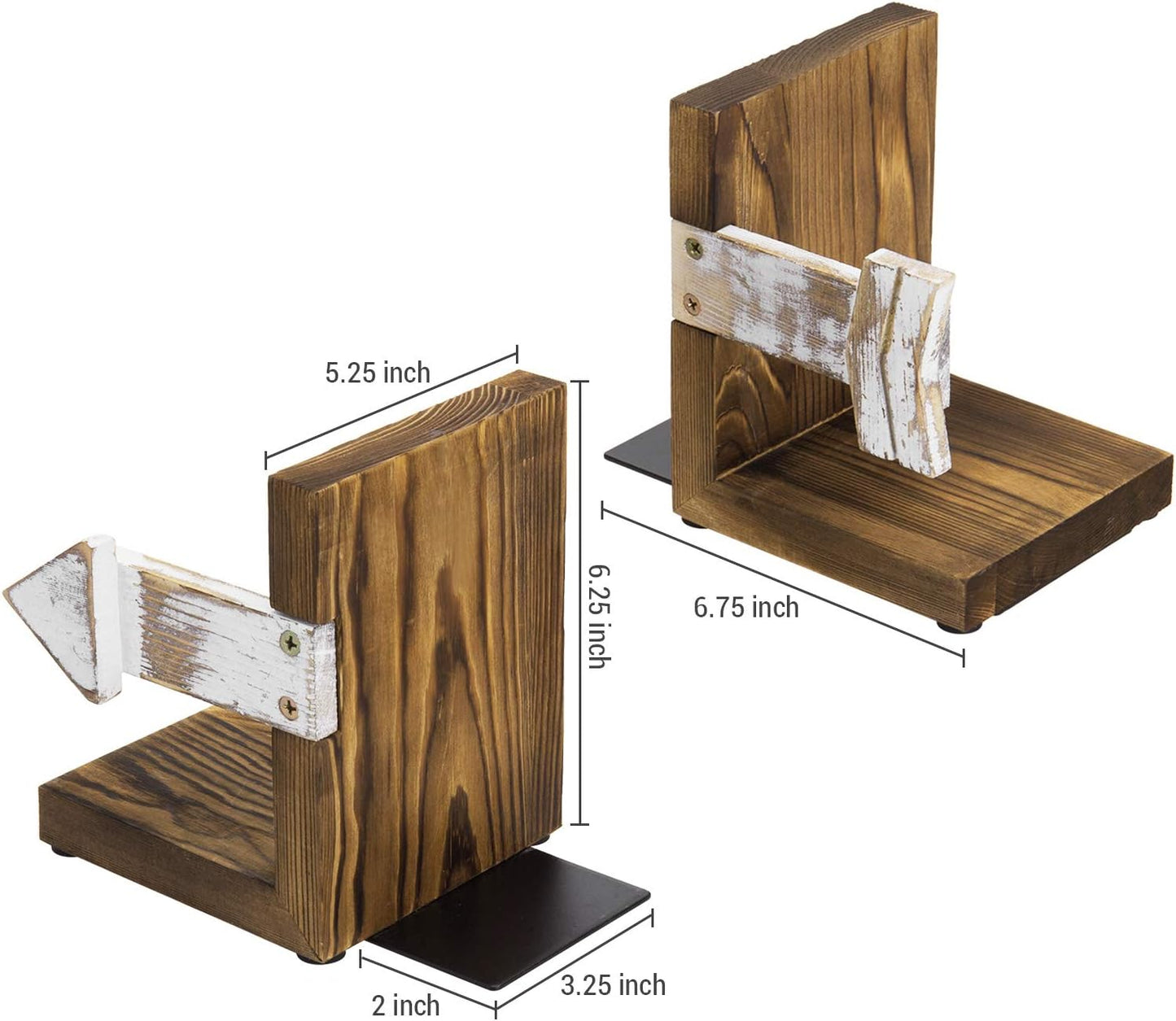 Farmhouse Bookends / Rustic Book Ends Kitchen