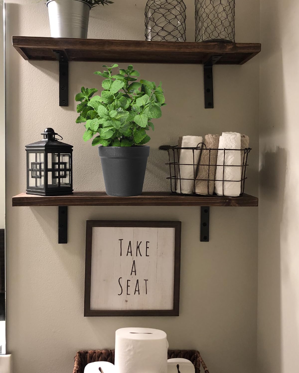 Small Fake Plants Artificial Potted Plants / Mint