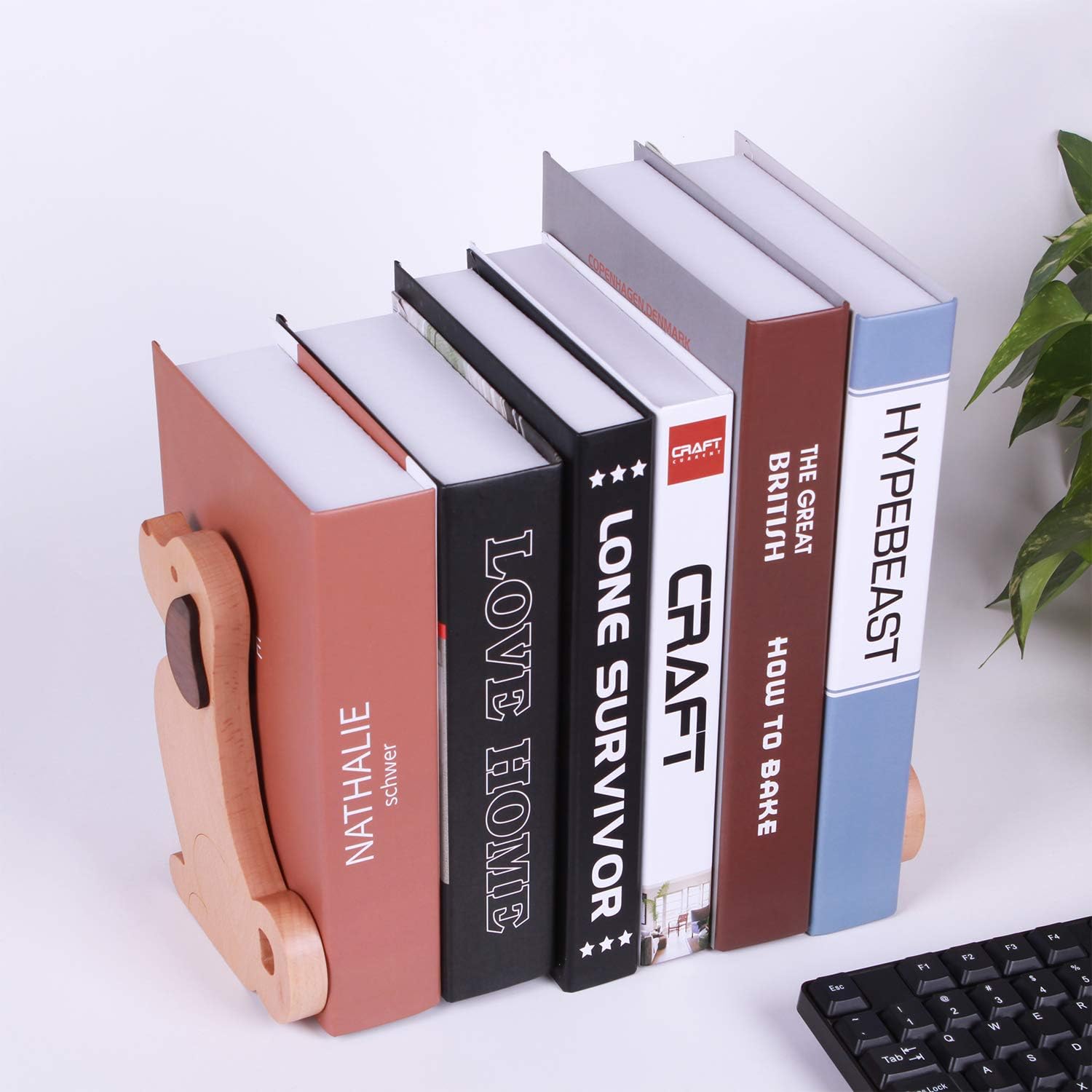 Decorative Dog Wooden Bookends for Kids / Puppy