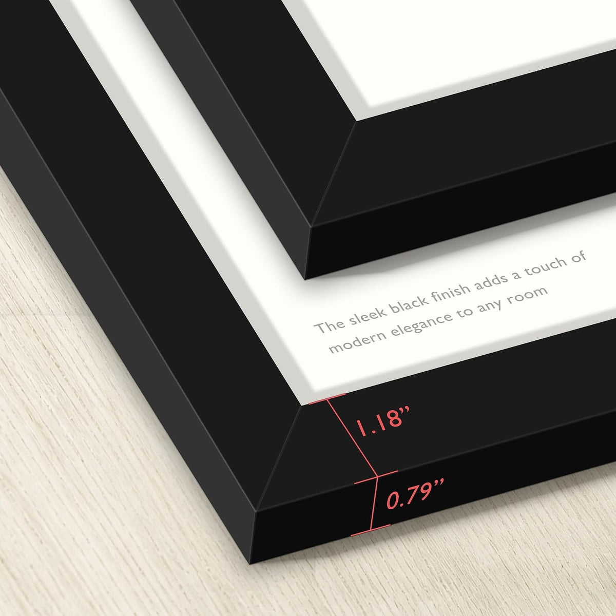 24x36 Poster Frame Black 5 Pack, for Wall Mounting | Display Pictures 20x30 with Mat or 24 x 36 without Mat with HD