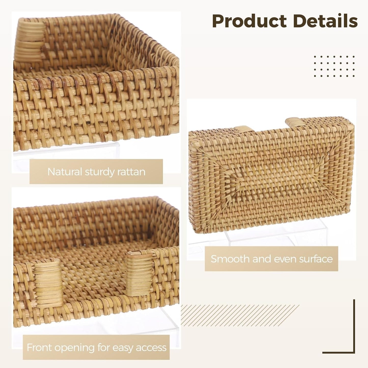 Rattan Napkin Holder / Natural