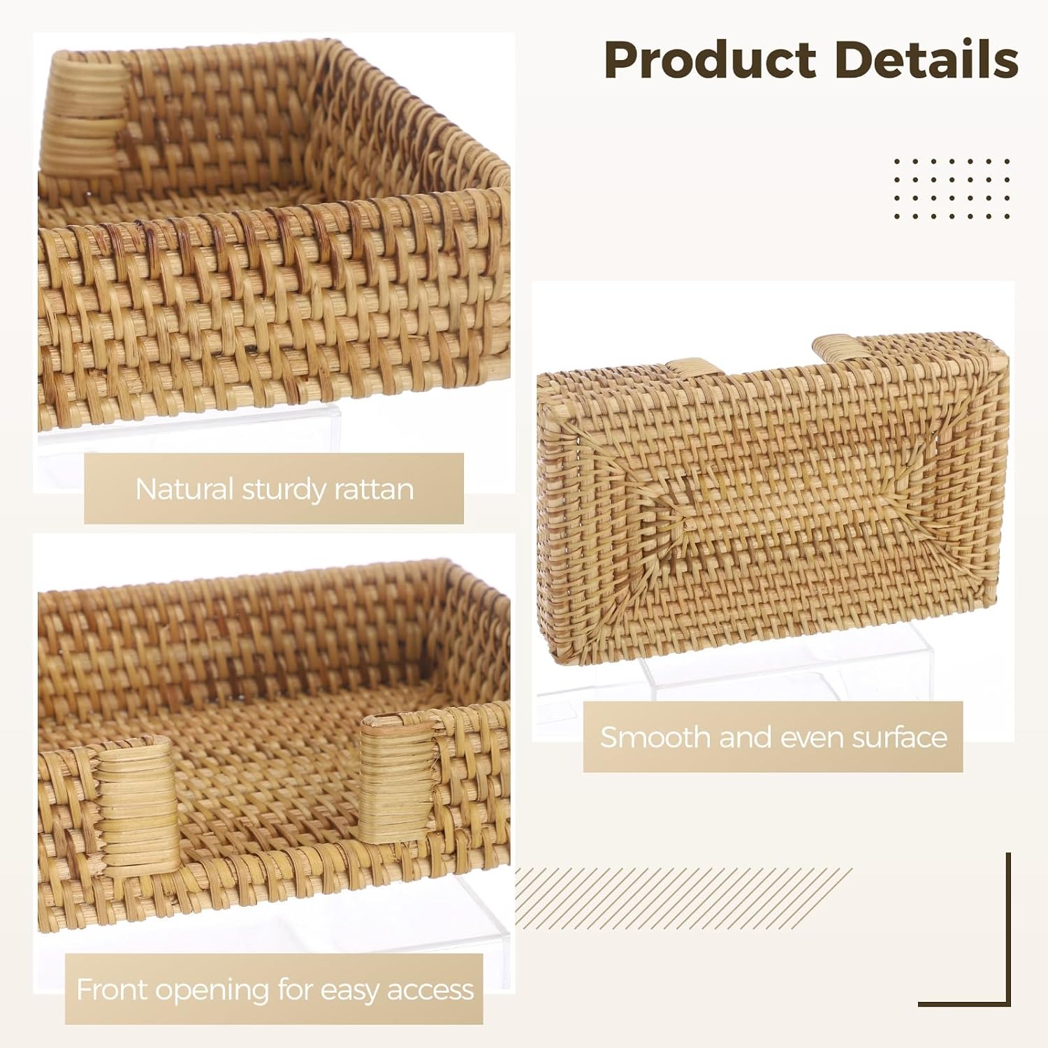 Rattan Napkin Holder / Natural