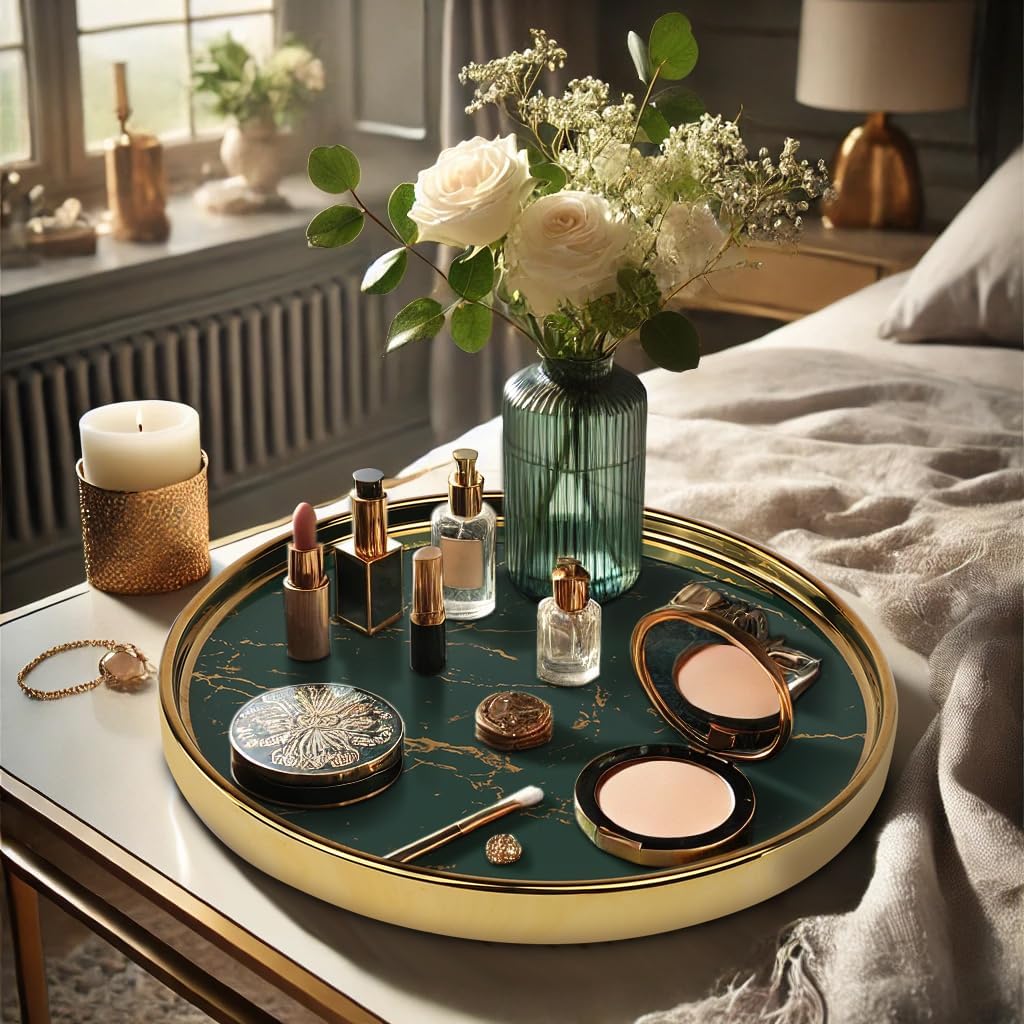 Ceramic Vanity Tray / Green / 10.2