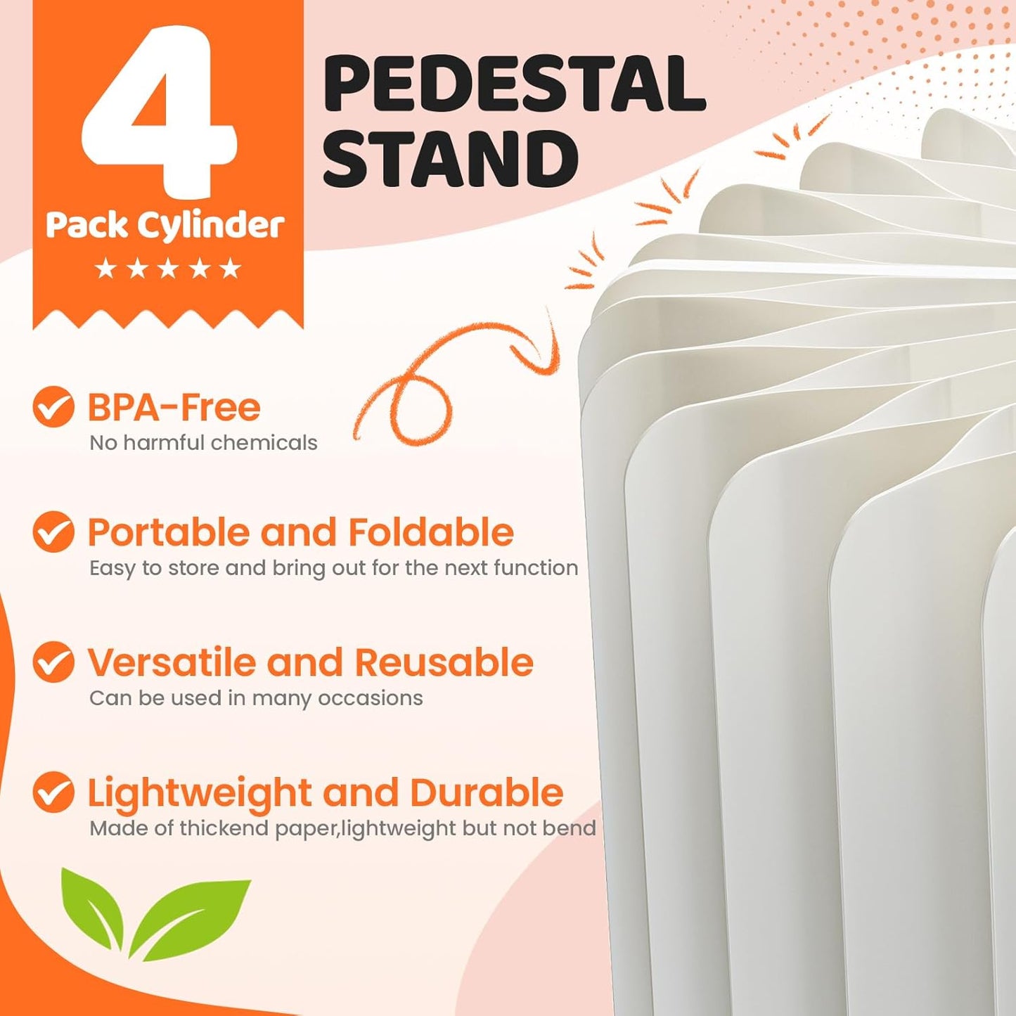 Dessert Table Display Set / White* / Set of 4