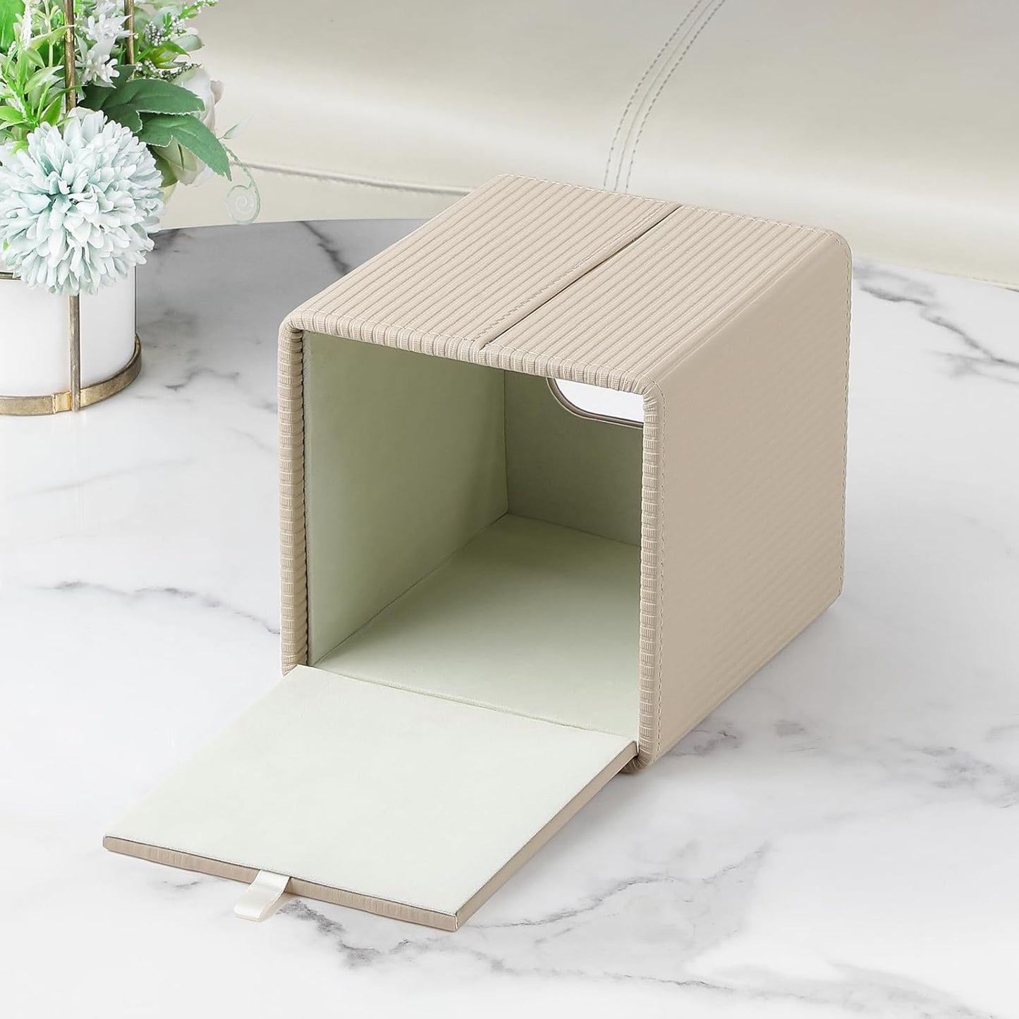 Tissue Box Cover Square / Beige