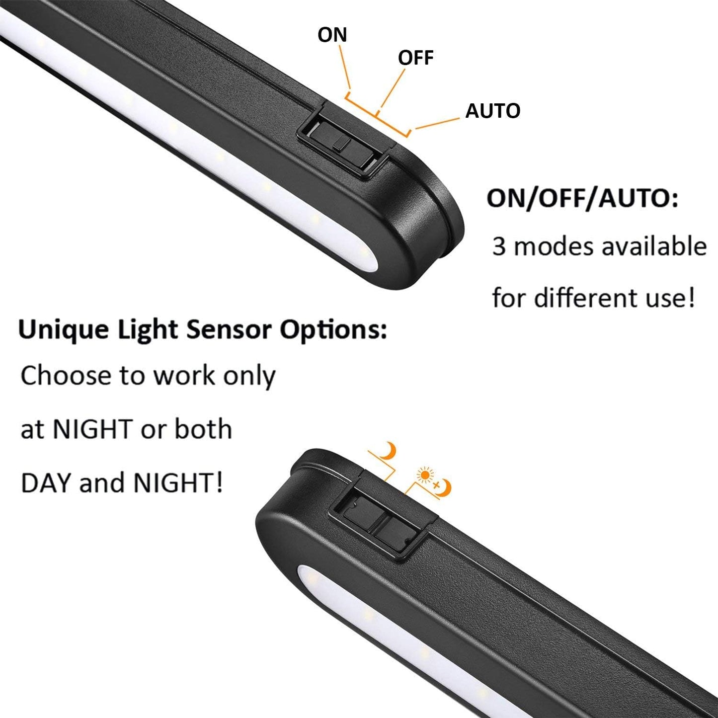 BLS T01LB LED Closet Light Super Bright 20 LED Under Cabinet Lighting Battery Powered/DC Input Wireless Motion Sensing