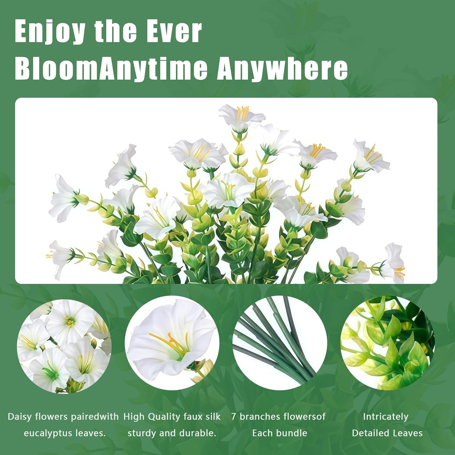 Artificial Flowers / UV Resistant fake Plants Flowers Bundles