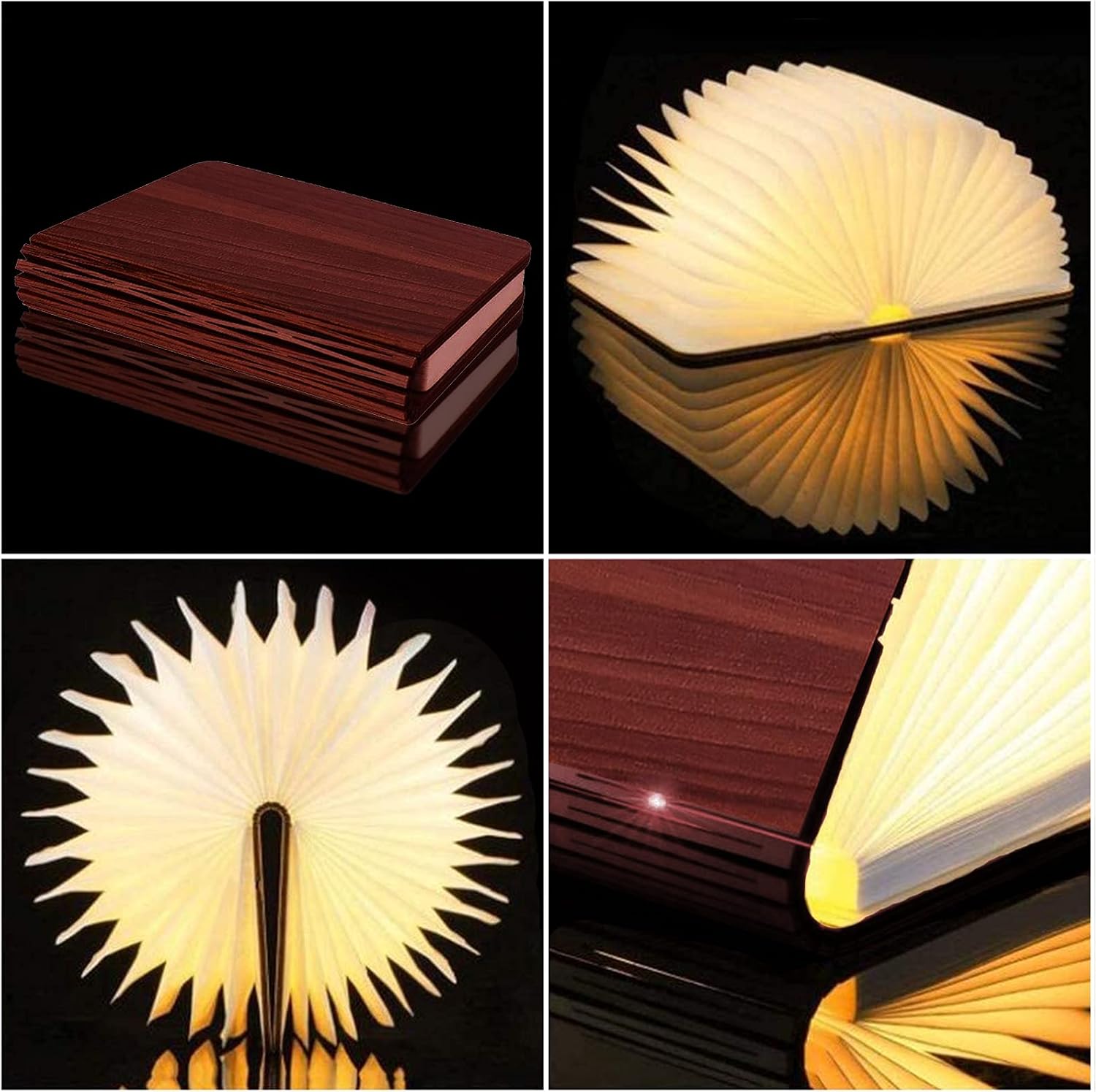 Wooden Book Lamp / 3 Colors