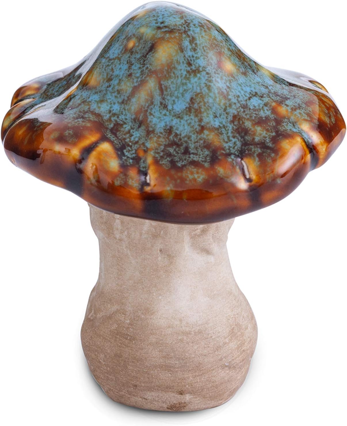Ceramic Mushrooms Figurine Garden Decor / Small-4 / 3 Inch / Set of 4