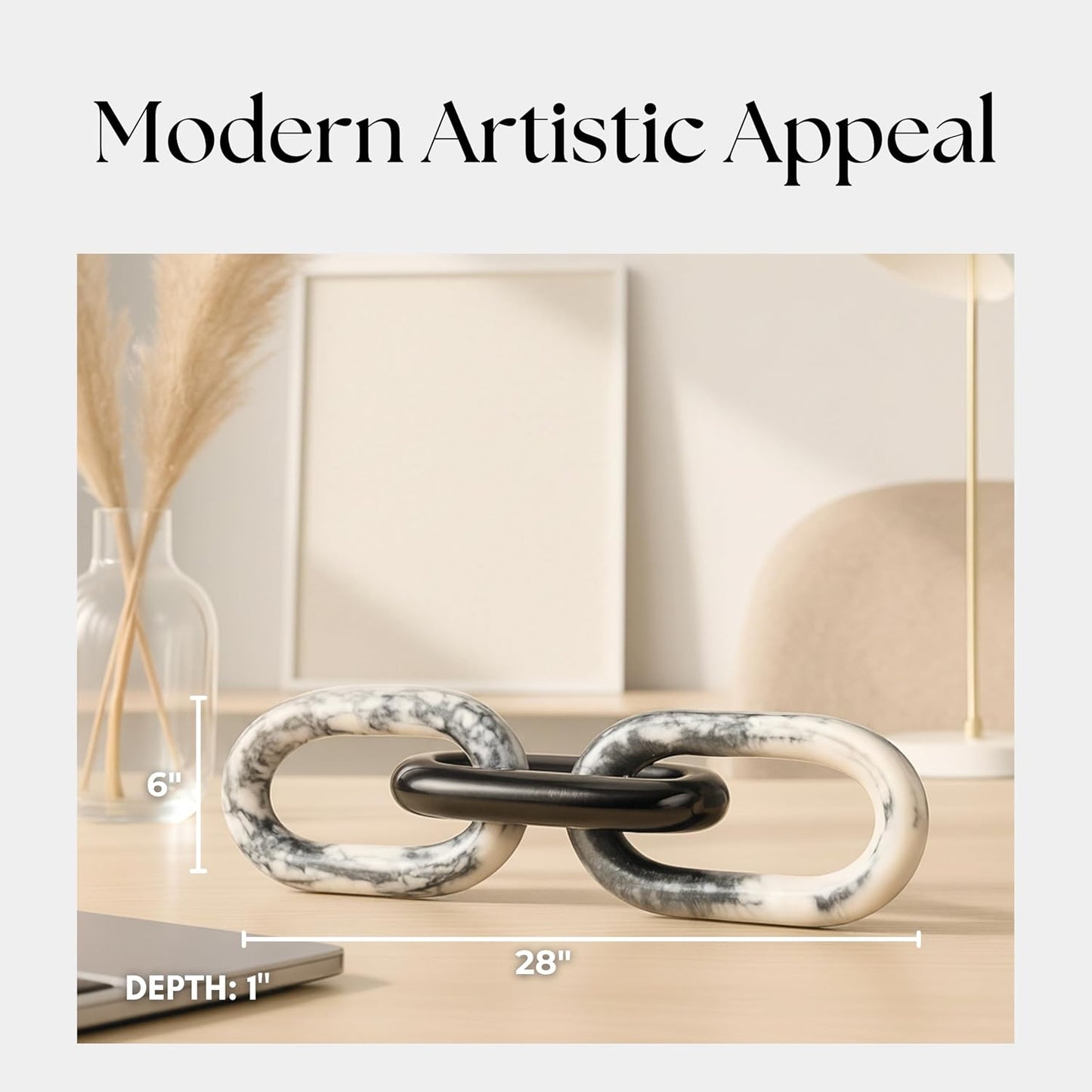 Modern Home Decor Accent / Black/white