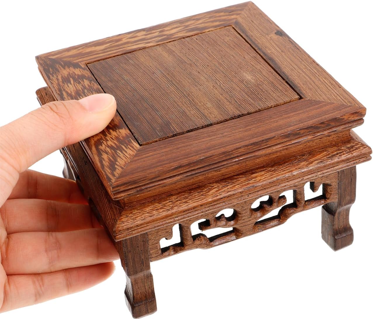 Wenge Wood Pedestal Stand for Decor