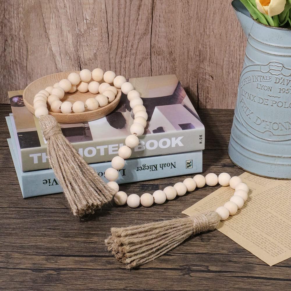 Farmhouse Beads Bead Garland / Wood / Set of 3