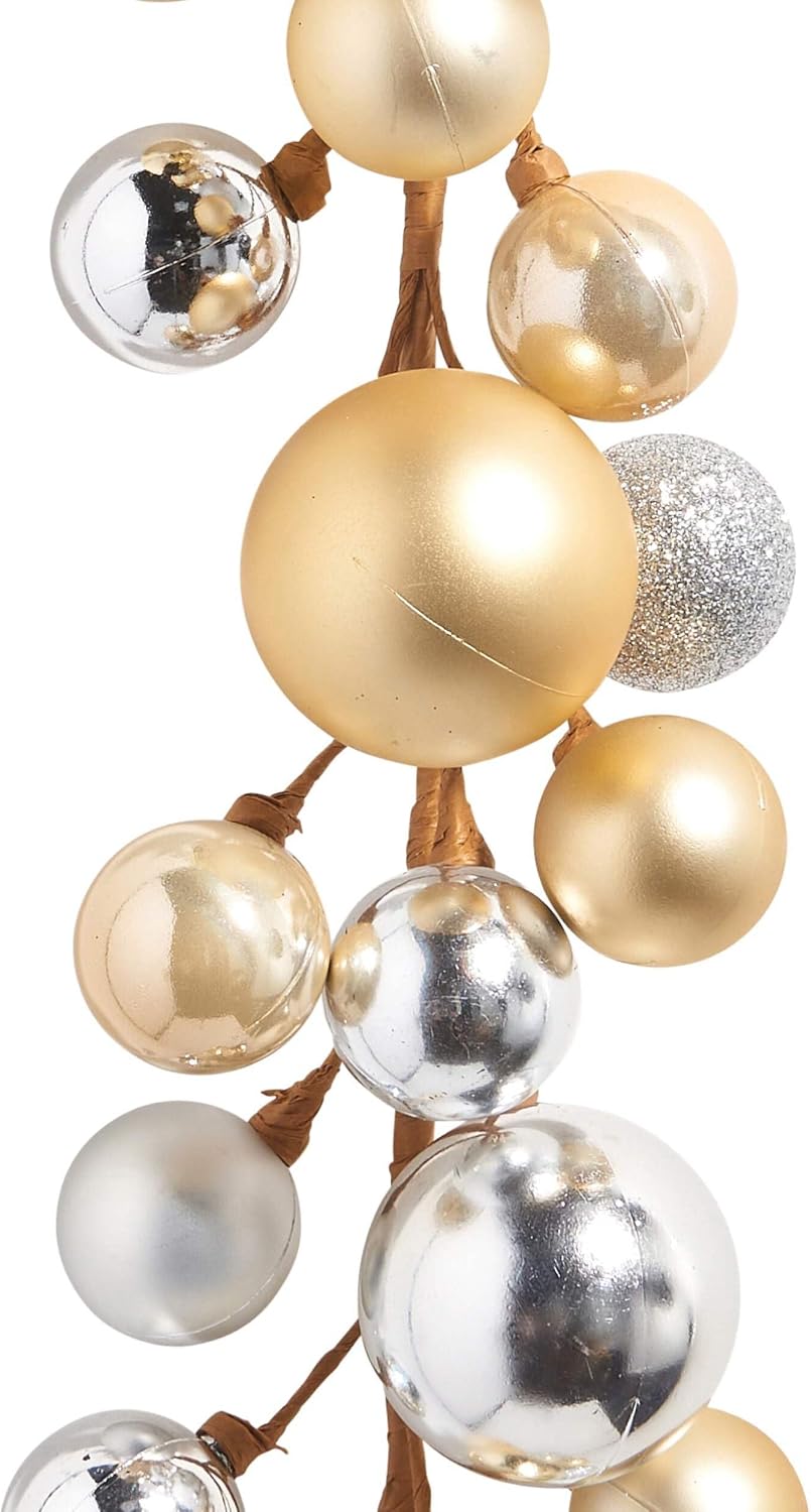 RAZ Imports - 4 Foot Multicolored Ball Christmas Garland