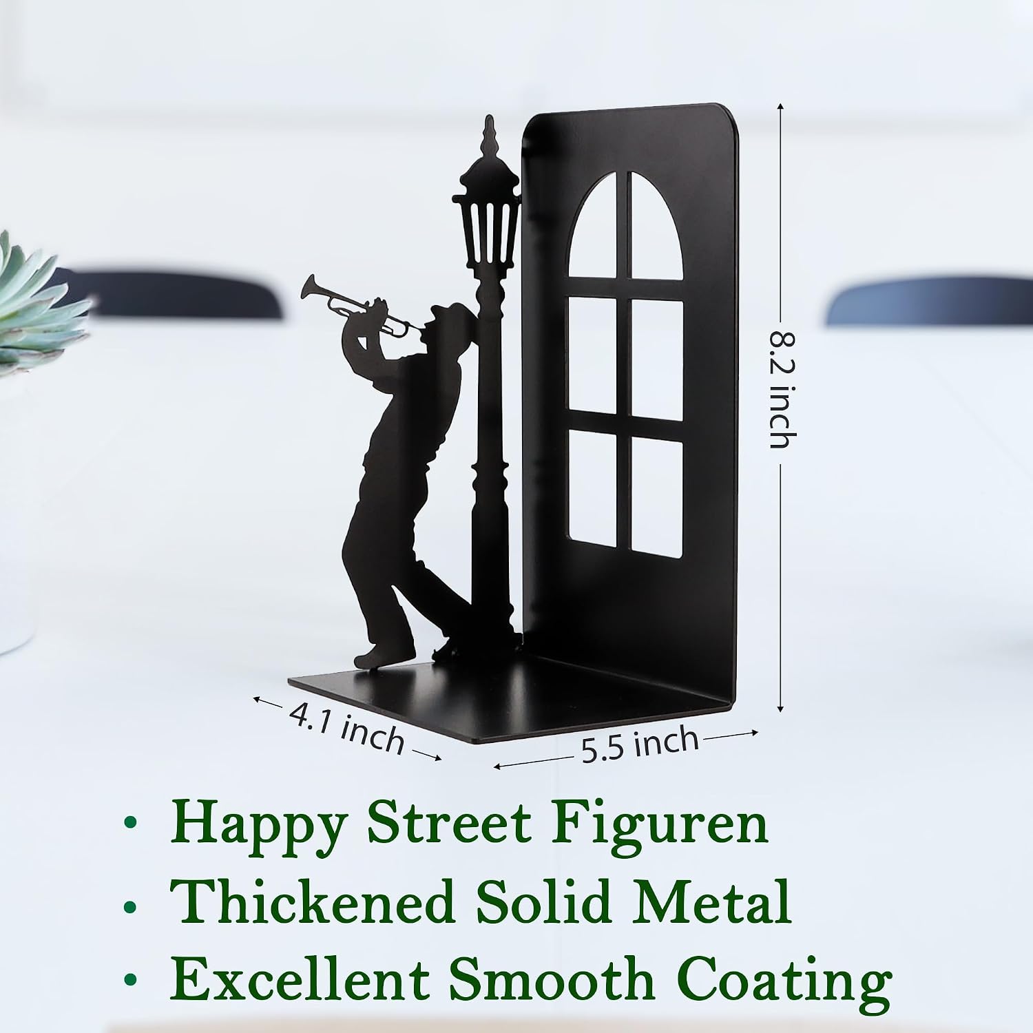 Hidden Metal Bookends Hold Books / Colorful_black