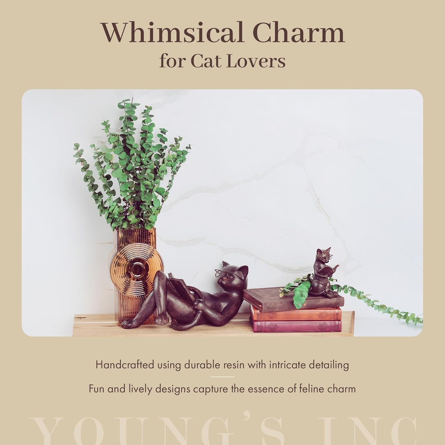 Cat Statue / Cat Figurine / Sitting Up