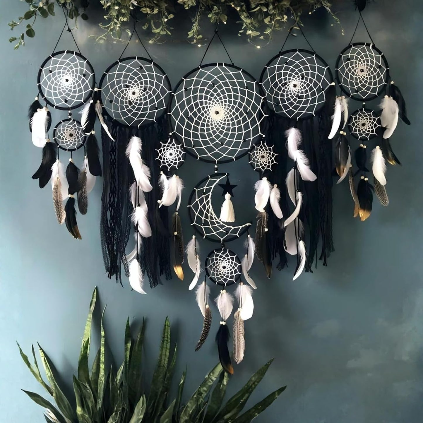 Large Boho Dream Catcher / Pink