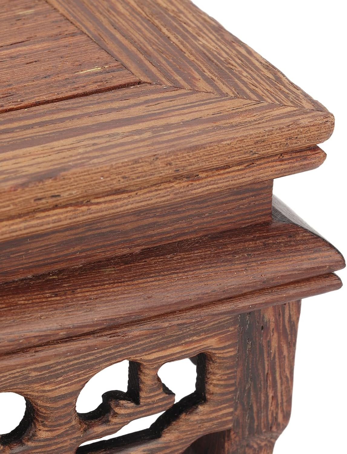 Mini Wooden Stool Display Stand Chinese Style Flower Pot Display Rack Garden Planter Support