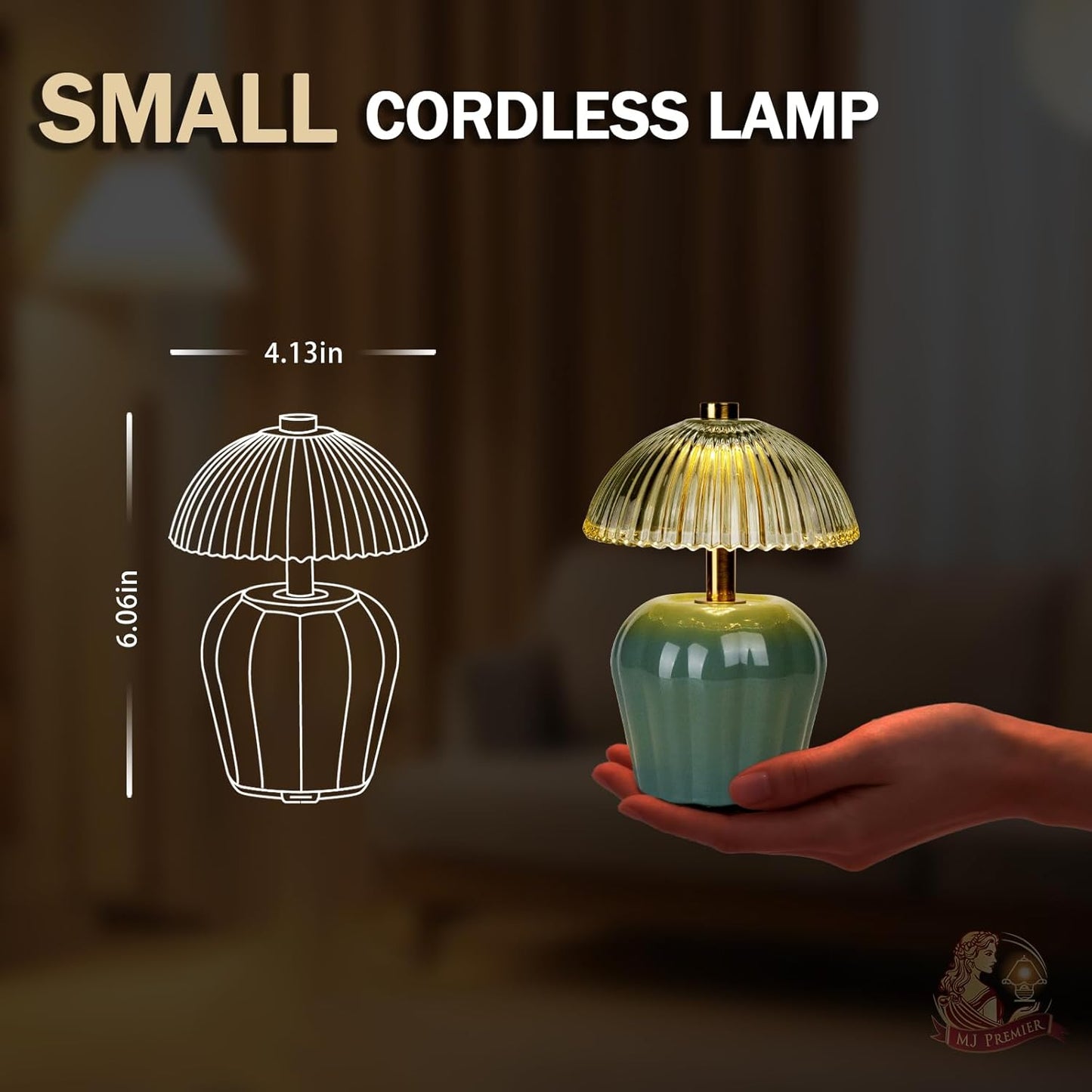 Rechargeable Table Lamp / Green-2packs