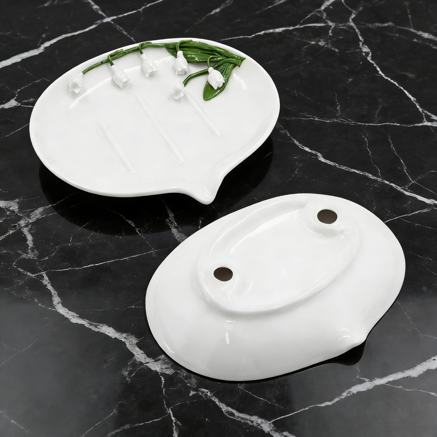 Modern Bar Soap Holder / White