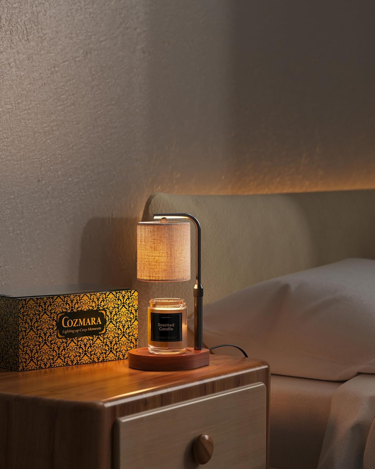 Candle Warmer Lamp with Timer & Dimmer for Yankee Candles, Adjustable Height Candle Warmer for Jar Candles, Wax Melt
