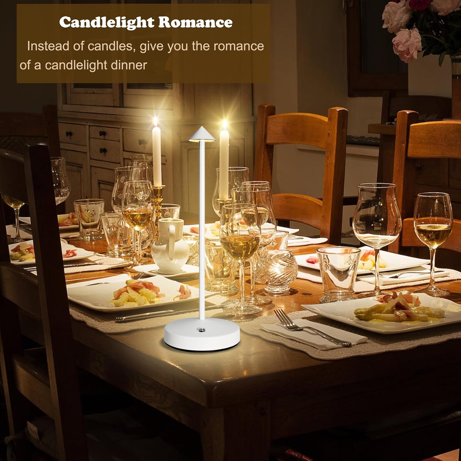 Rechargeable Cordless Lamps,3000mAh Battery Operated Table Lamp,Portable LED Touch 2 Levels Brightness Dimmable Bar