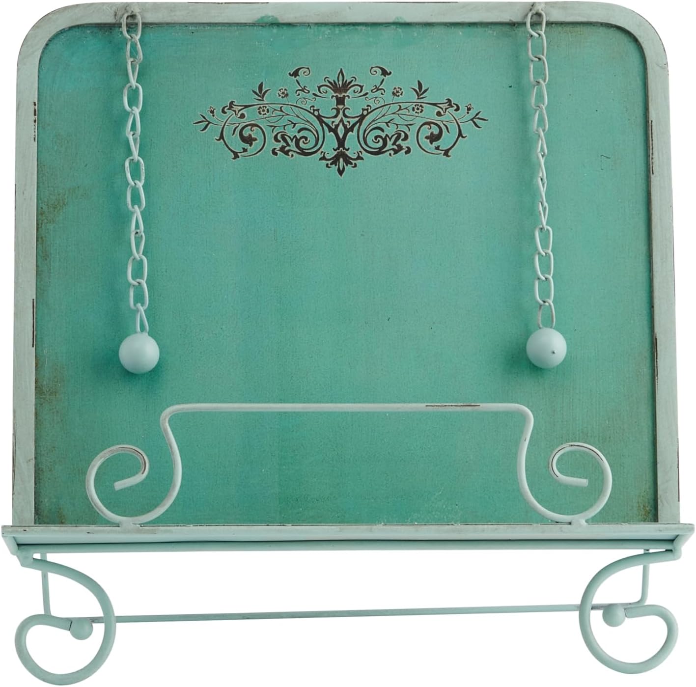 Creative Co-Op Metal Cookbook Holder, Blue