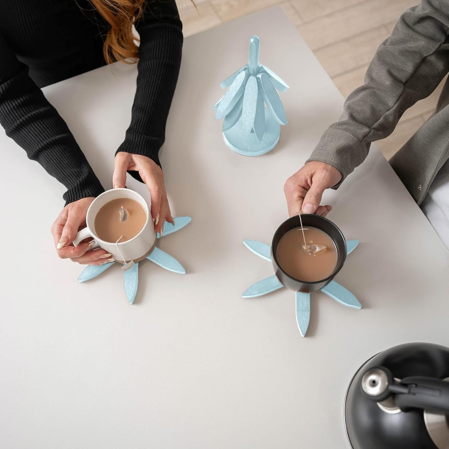 Tree Shaped Wooden Trivets for Hot Dishes, Pots & Pans - Hot Pads | Heat-resistant countertop protection, compact