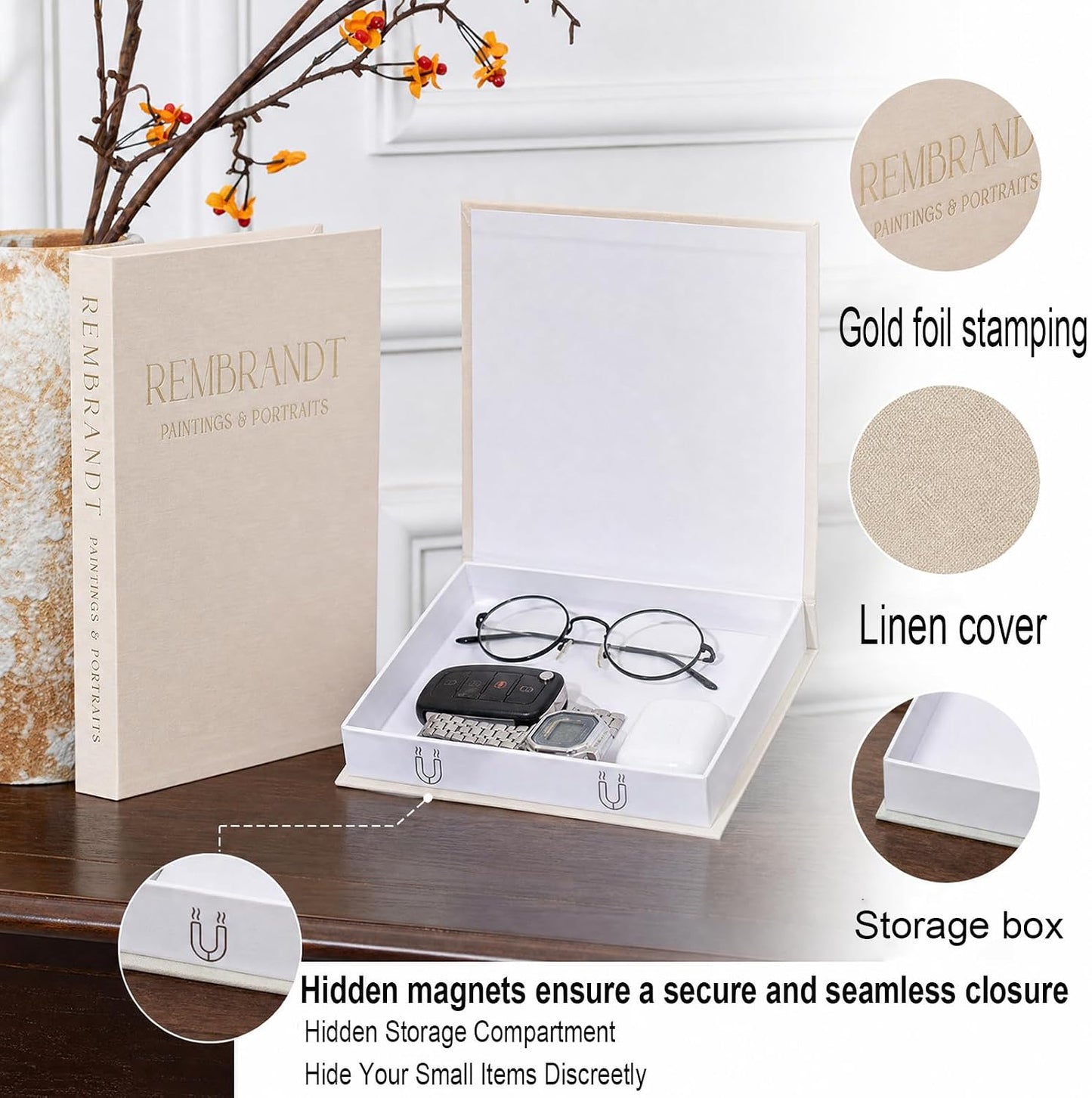 Faux Book Storage Box