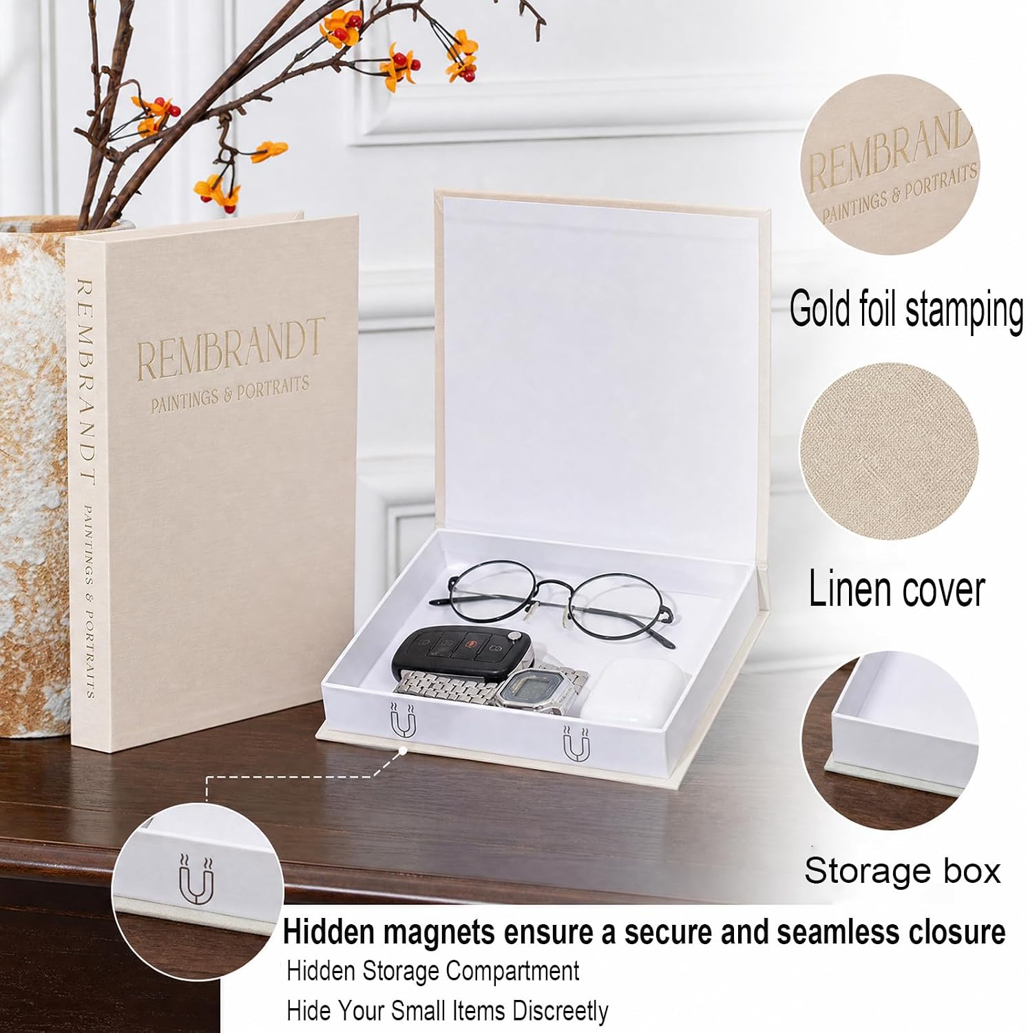 Faux Book Storage Box