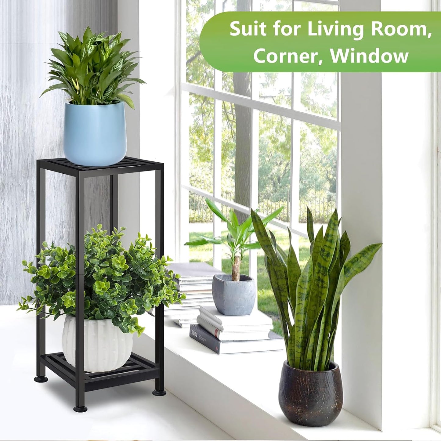 Lilybud--lily Plant Stand Indoor Outdoor Heavy Duty Wrought Iron Pedestal Stands Metal Plant Stand Decorative Flower