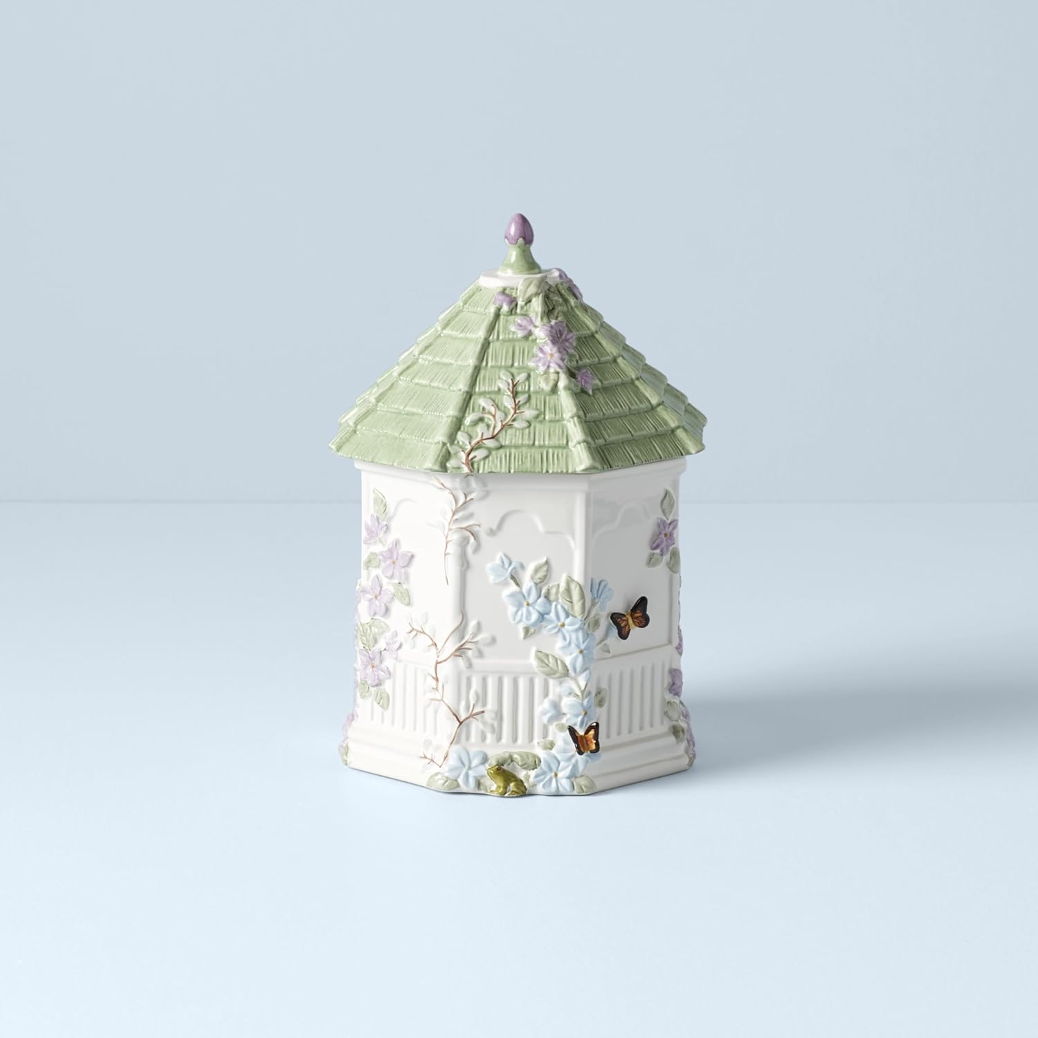 Butterfly Meadow Figural Gazebo Cookie Jar / Cookie Jar, Gazebo / White