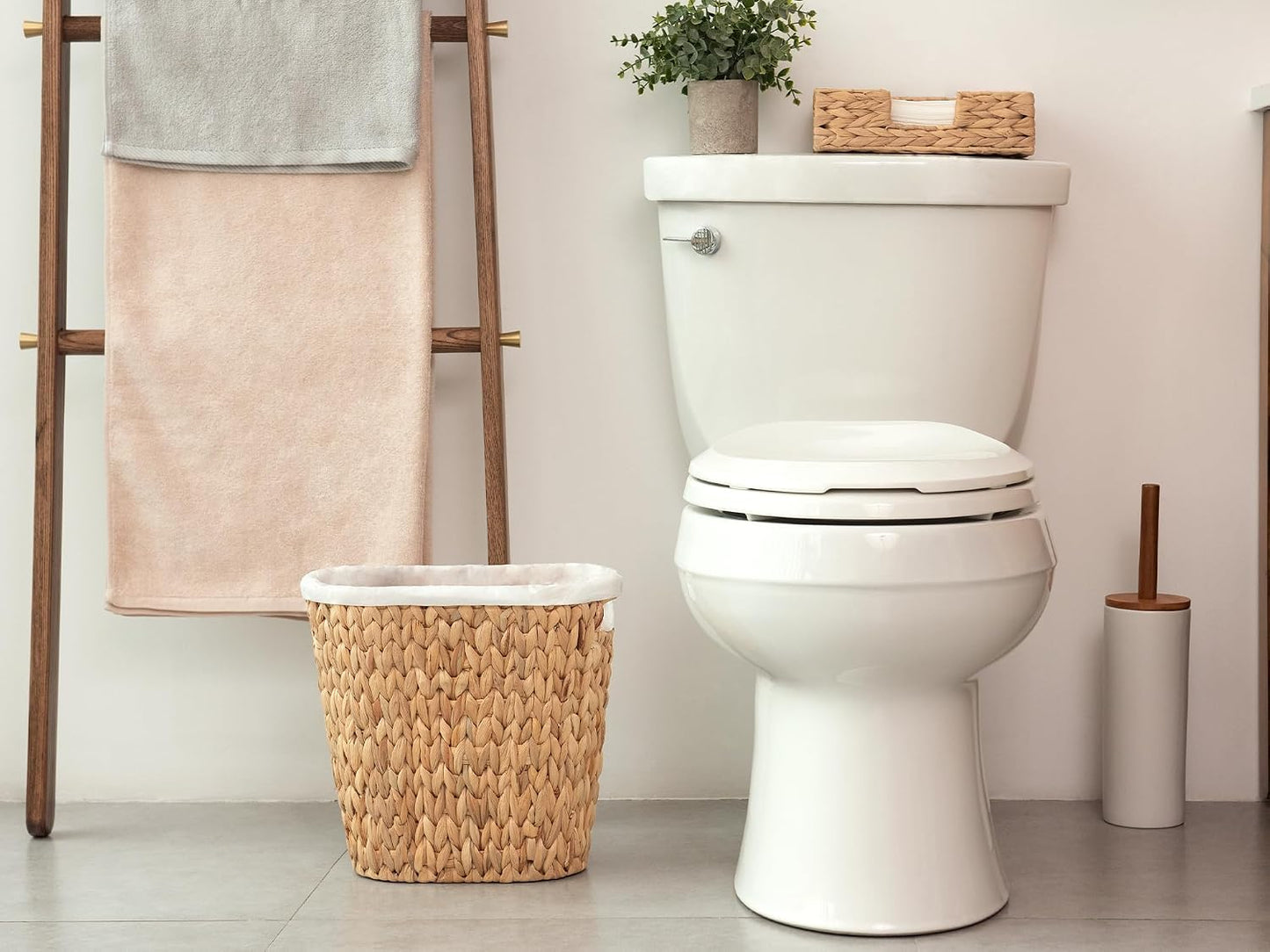 Wicker Waste Basket / Natural