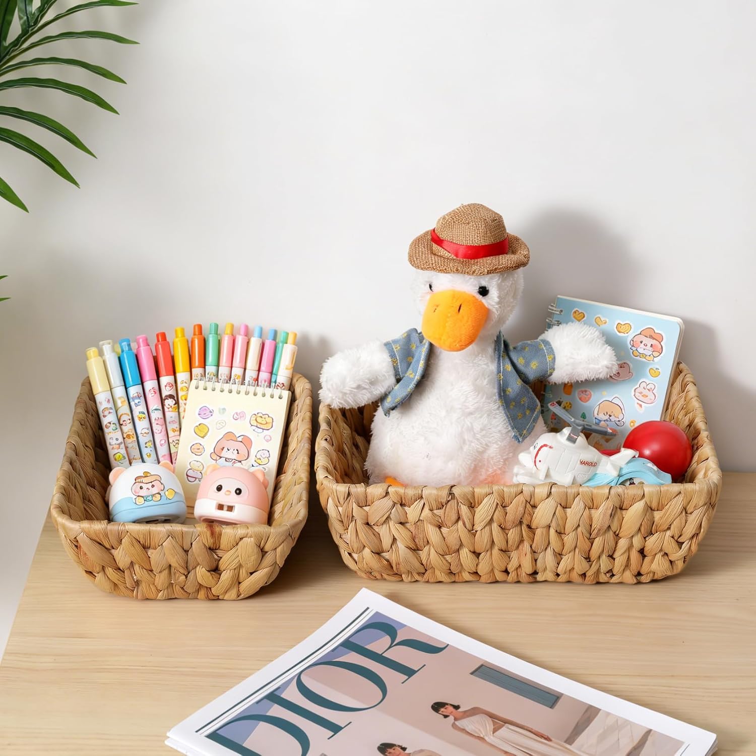Wicker Baskets for Organizing / Small / Set of 2