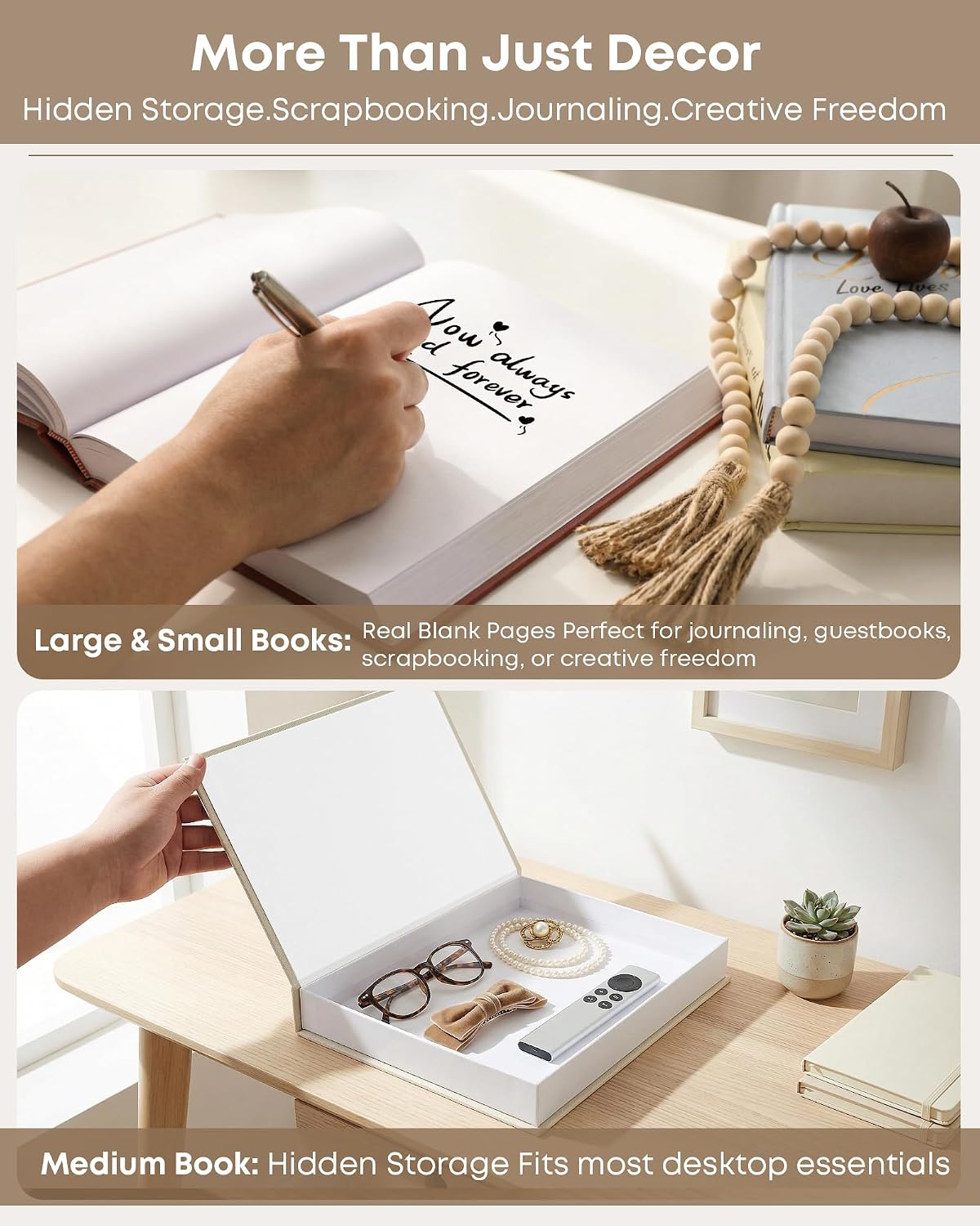 3 Faux Books / Decorative Books