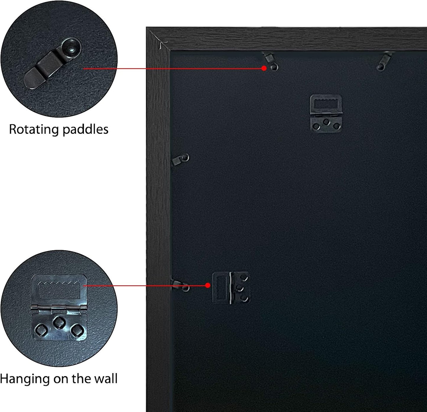 VCK 18x24 Poster Frame, Black Wood Picture Frame for Wall Display, 1 Pack | Gallery-Quality, Wide Thick Border