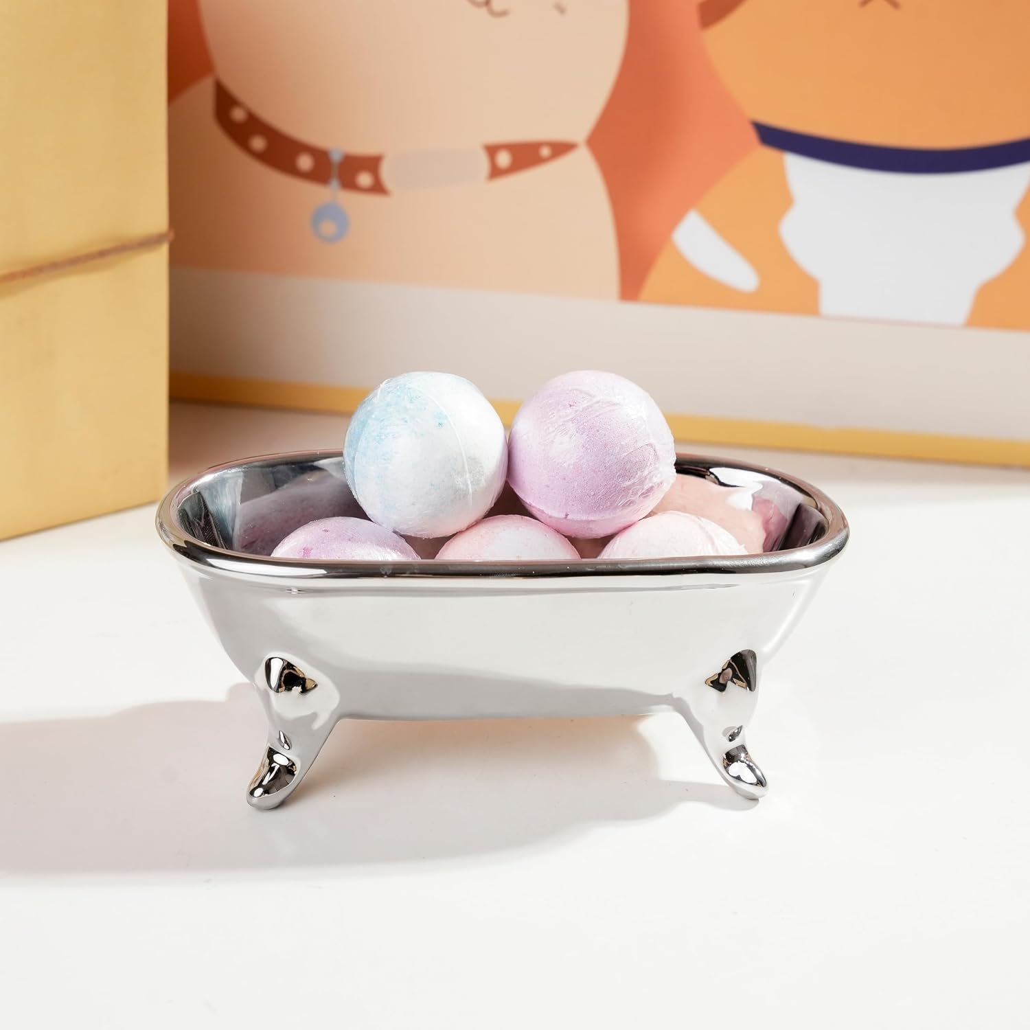 Decorative Bar Soap Holder / Silver